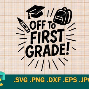 SVG de graduado de jardín de infantes / Lindo SVG de último año / Graduación de jardín de infantes, Archivo de corte Cricut de graduado de jardín de infantes Descarga de plantillas SVG, PNG, DXF, EPS