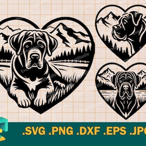 Cane Corso SVG - Cricut, Silhouette | Vector Cane Corso SVG Template for Cutting Machines, Bundle Cane Corso Dog Download svg, png, eps, dxf