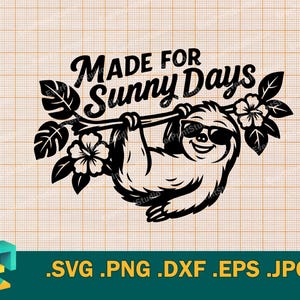 Made for sunny days SVG cut file - Cricut, Silhouette | Happy mama png, sunshine mama png, summer - Commercial Use,  svg, png, eps, dxf