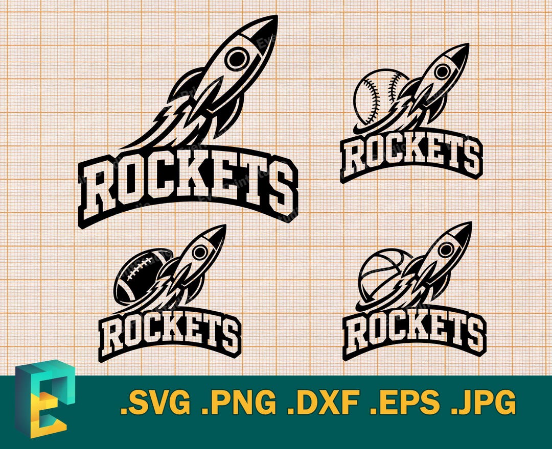 Anna Rockets Svg Rockets Team SVG - Cricut, Silhouette | Vector Rockets Football Mascot ...
