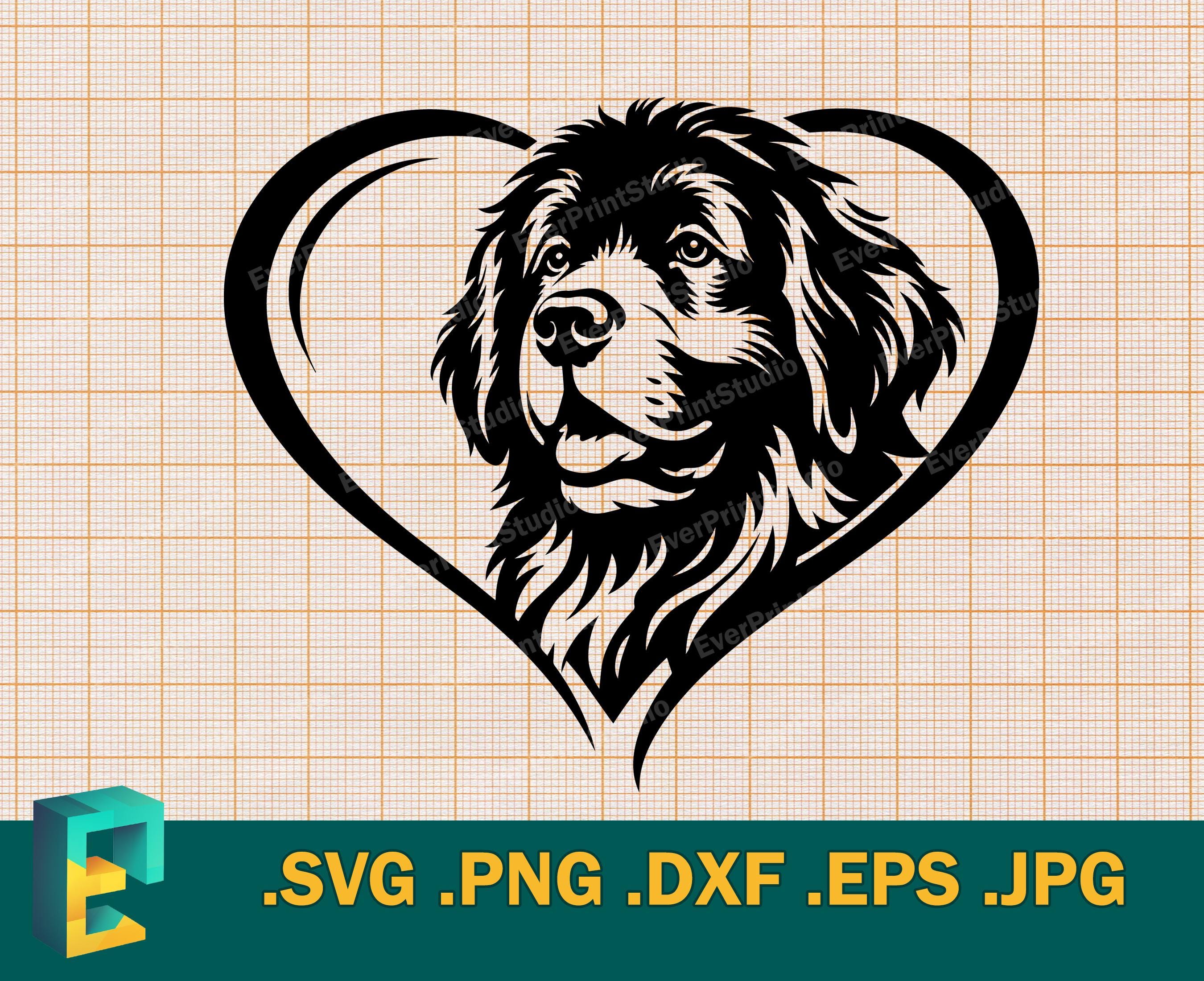 Newfoundland Dog SVG - Cricut, Silhouette | Dog Newfoundland Vector Cut ...