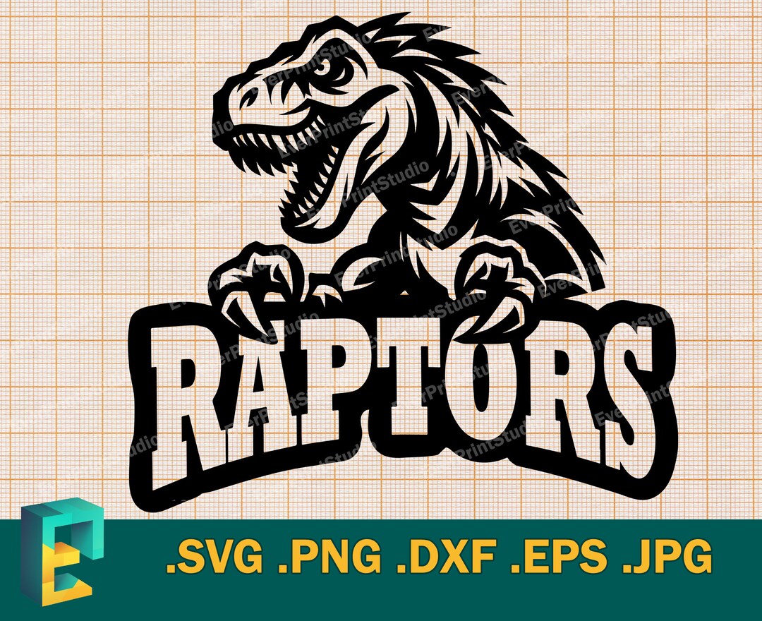 Raptors SVG - Cricut, Silhouette | Vector Football Raptors Team Logo ...