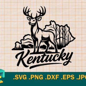 Kentucky SVG - Cricut, Silhouette | Vector Kentucky State USA Cut File | Download State of Kentucky Template for Cutting svg, png, eps, dxf