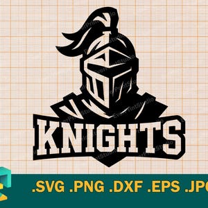 Knights Team SVG - Cricut, Silhouette Cut File | Knights Sport Team shirt spirit, Knights Team Logo School Mascot svg, png, eps
