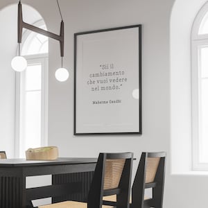 Motivational phrase Mahatma Gandhi - DIGITAL PRINT - 70X100