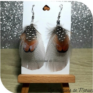Feather earrings - original women&#39;s gift