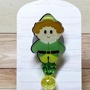 Christmas Elf Interchangeable Retractable Badge Reel