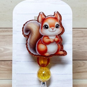 Squirrel Interchangeable Retractable Badge Reel