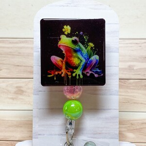 Frog Interchangeable Retractable Badge Reel