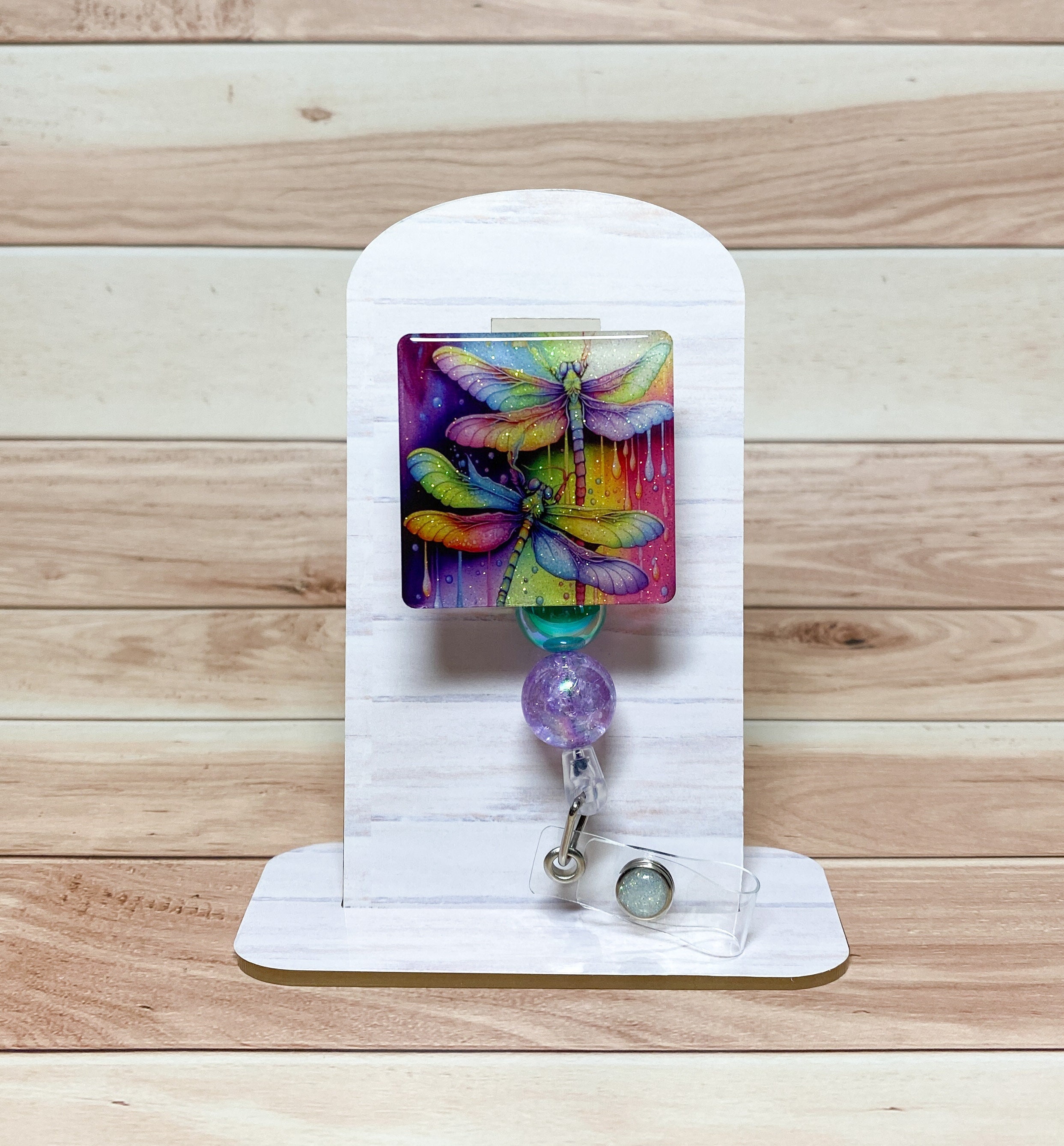 Retractable Badge Holder Dragonfly ID, Badge Reel Clips Healthcare