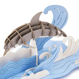 Papier Kit, 3D Papier Karte Puzzle Geschenk einer Delfinszene