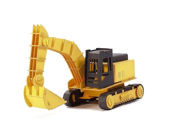 Paper Kit 3D paper craft jigsaw of an Excavator