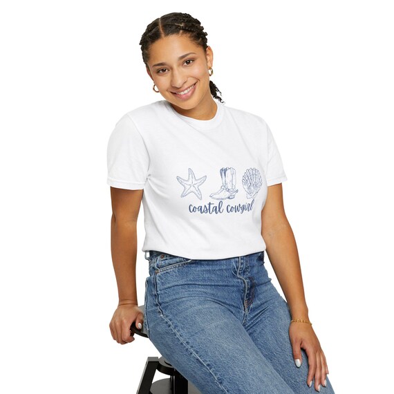 Coastal Cowgirl T-shirt | Beach Western Graphic Top