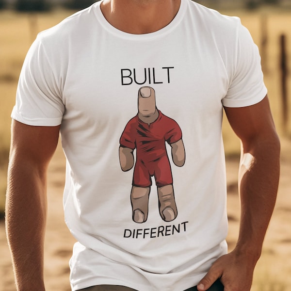 Andere Unhinged T-Shirt gebaut | Ausgefallene Shirts | Schräges Alt T-Shirt | Lustiges seltsames Daumen-Personen-Geschenk | Y2K Humor Shirt |