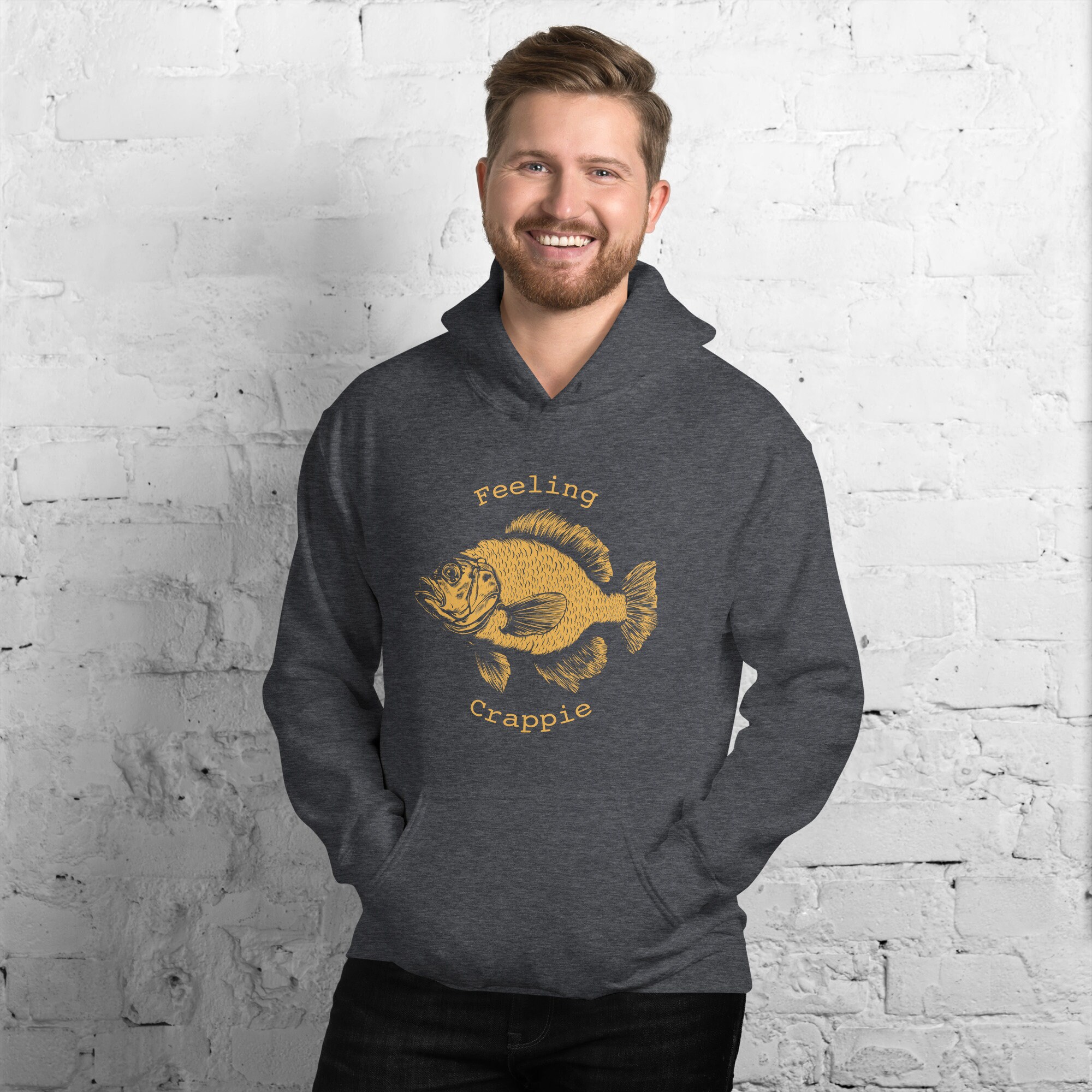 Crappie Fishing Hoodie for Men Funny Fishing Hoodie Gift for Dad Feeling Crappie Silly Fishing Panfish Hoodie Minnesota Fishing Etsy Canada