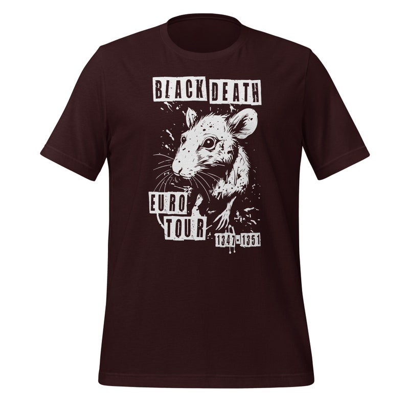 Medieval Black Death Rat Shirt | Black Death T-Shirt | Medieval Rat Shirt | Gothic Grunge Shirt | Horror Goth Aesthetic | European History