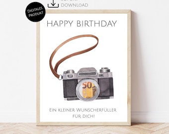 写真家への現金ギフト – 写真家への誕生日プレゼント | クリエイティブな写真ギフトアイデア | 直前ダウンロード