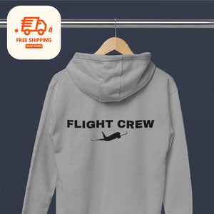 Flight Crew Aviation Hoodie | Aviation Enthusiast | Pilot Gift | Vegan