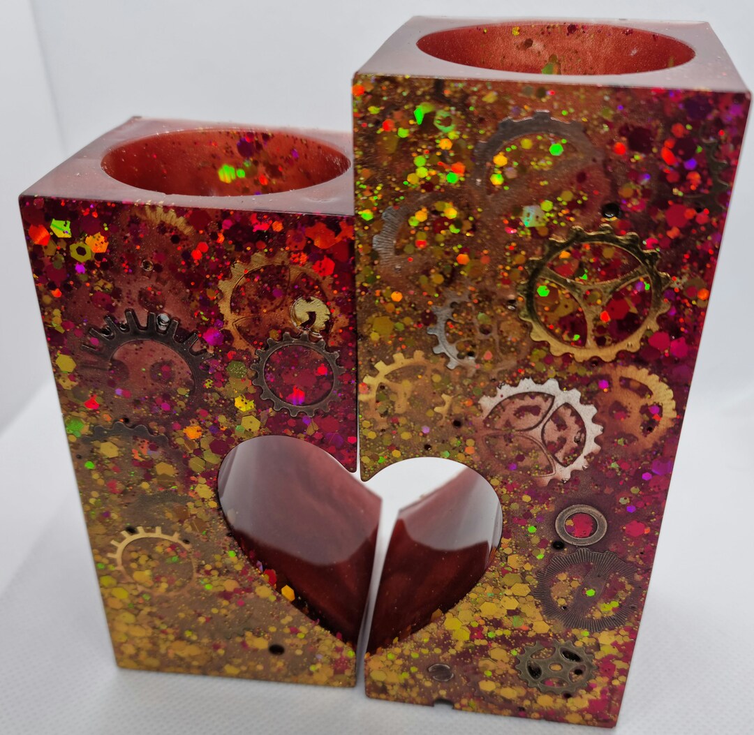 Epoxy Resin Tea Light Holders Etsy