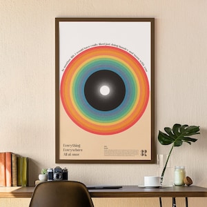 TUTTO OVUNQUE tutto in una volta Poster del film, Poster del film, Poster minimalista, Poster eeaao, Stampa d'arte, Arte della parete, EEAAO, stampa di metà secolo