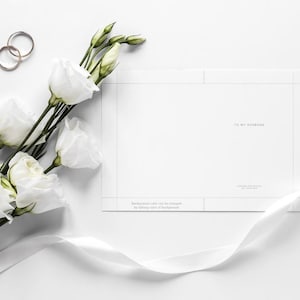 Bewerkbare boeken over huwelijksgeloften | Gevouwen en enkelzijdige sjablonen | DIY-afdrukbare geloftenboeken | Minimalistische bruiloftsbriefpapier