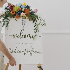 Eucalyptus Wedding Welcome Sign Template | Editable Canva Sign | Elegant Greenery Digital Download | Modern Botanical Wedding Decor