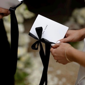 Libros de votos matrimoniales digitales minimalistas / Plantillas editables para él y para ella / Votos elegantes plegados / Recuerdos de boda DIY