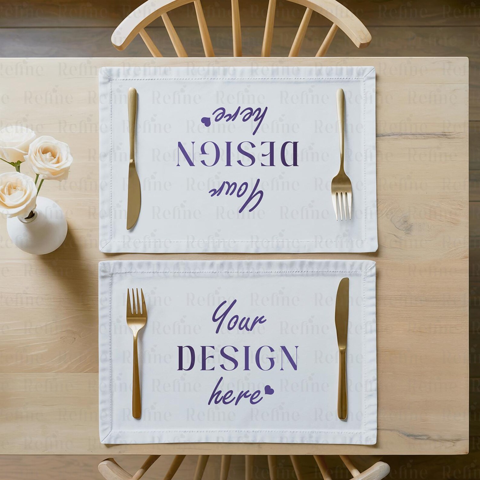 Placemat Mockup PSD, Canva Placemat Mockup, Table Cloth Mockup ...
