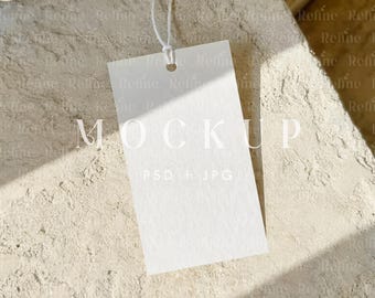 Hang Tag Mockup, Kleidung Tag Mockup, Produkt Etikett PSD Vorlage