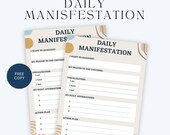Daily Manifestation Planner | Gratitude journal | Vision board | Planner | manifest Planner | positive affirmation | affirmations |self care
