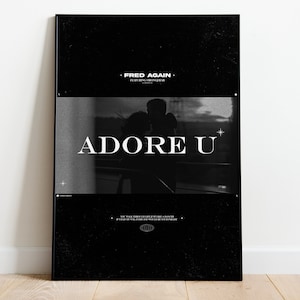 Fred Wieder, ich verehre dich | Musik Druck | Techno Print | House Musik | Fett | Songtext | Zitat | Trendy Print | A3 A4 A5 | DJ