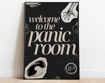 Camelphat Panic Room | Music Print | Techno Print | House Music | Bold | Lyrics | Quote | Trendy Print | A3 A4 A5 | DJ