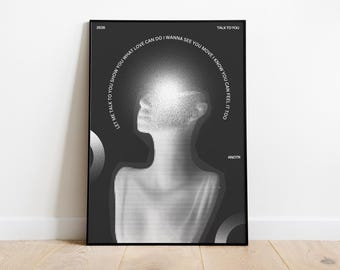 Talk To You ANOTR | Music Print | Techno Print | House Music | Bold | Lyrics | Quote | Trendy Print | A3 A4 A5 | DJ