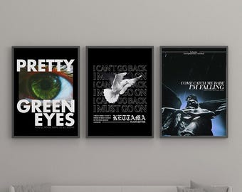 Kettama Bundle | Music Print | Techno Print | House Music | Bold | Lyrics | Quote | Trendy Print | A3 A4 A5 | DJ | Yosemite | Raw Cuts