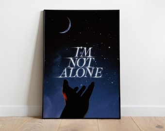 I'm Not Alone Song Inspired | Music Print | Techno Print | House Music | A1 A3 A3 A4 A5 |