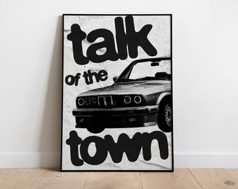 Talk Of The Town Fred Again Sammy Virji Inspired | Music Print | Garage Print | Lyrics | Poster | A3 A4 A5 A2 A1