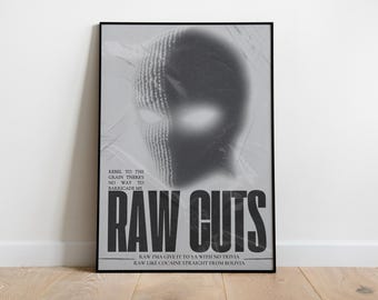 Raw Cuts Kettama Inspired | Music Print | Techno Print | House Music | A1 A3 A3 A4 A5 |