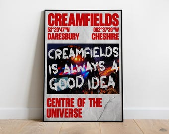 Festival Poster | Festival Print | Muster Poster | House Music | A1 A3 A3 A4 A5 | Creamfields