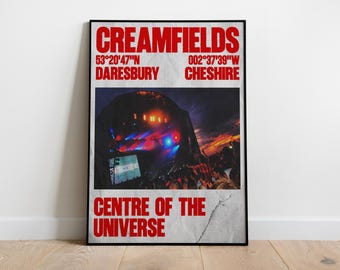 Festival Poster | Festival Print | Muster Poster | House Music | A1 A3 A3 A4 A5 | Creamfields