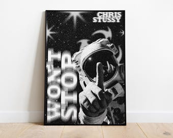 Won't Stop Chris Stussy Inspired | Music Print | Techno Print | House Music | Bold | Lyrics | Quote | Trendy Print | A3 A4 A5 | DJ