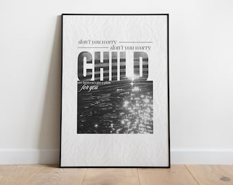 Don't You Worry | Music Print | Techno Print | House Music | Bold | Lyrics | Quote | Trendy Print | A3 A4 A5 | DJ