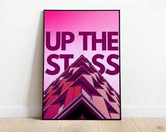 Up The Stuss | Up The Stass | Chris Stussy Chris Stassy  | Music Print | Techno Print | House Music | Techno Poster| A3 A4 A5 | DJ