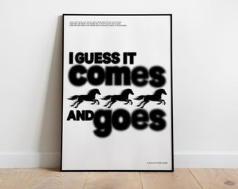Comes and Goes Kettama Inspired (NO STARS) | Music Print | Techno Print | House Music | A1 A3 A3 A4 A5 |
