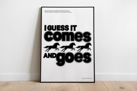 Comes and Goes Kettama Inspired (NO STARS) | Music Print | Techno Print | House Music | A1 A3 A3 A4 A5 |