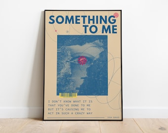Something To Me Josh Baker / Impresión musical / Impresión techno / Música house / Negrita / Letras / Cita / Impresión moderna / A3 A4 A5 / DJ