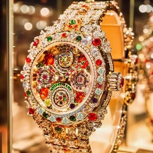 Bejeweled Time - Magnificently Encrusted Fashion Designer watch concept art