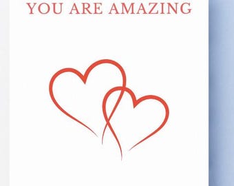 Funny Valentine Card: You Are Amazing, But So Is Pizza