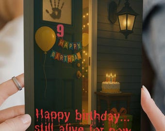 Inside No. 9 Birthday Card | Dark Humor TV Comedy Greeting