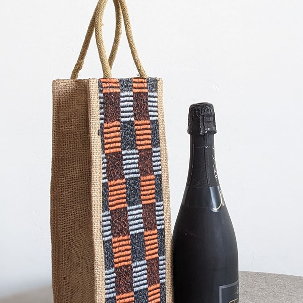 Jute/Burlap Handmade Wine Bag