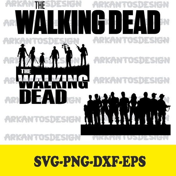 Walking Dead Svg / Digital Download / High-Quality / Svg, Png, Dxf, Eps